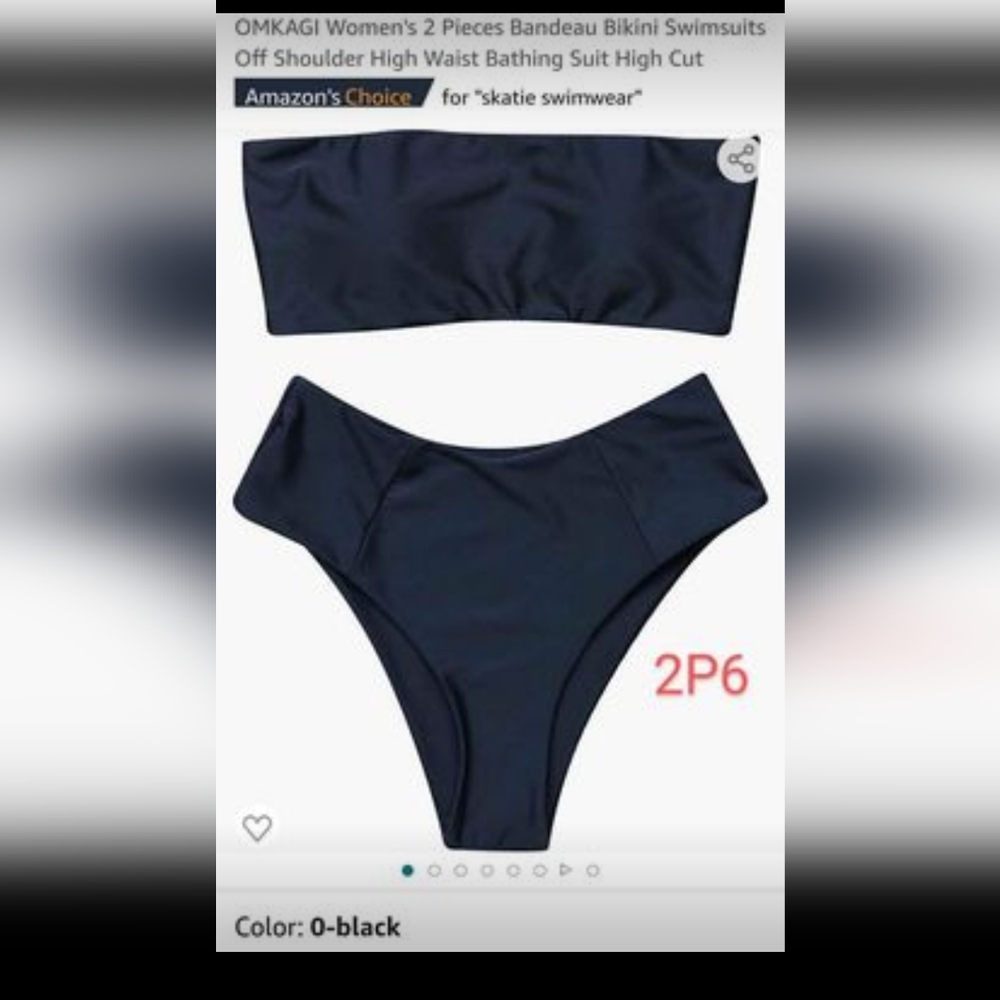 Brand New Omkagi Bandeau Bikini Set